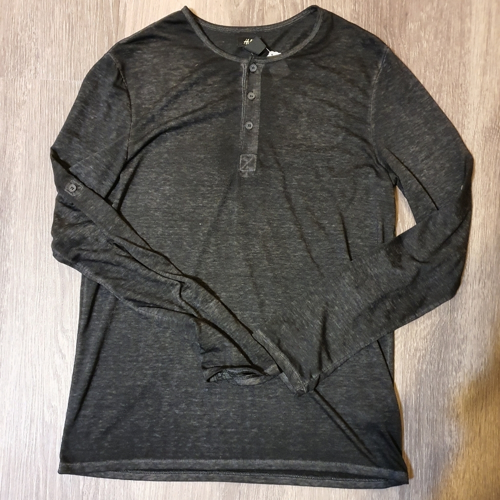 Crew neck henley